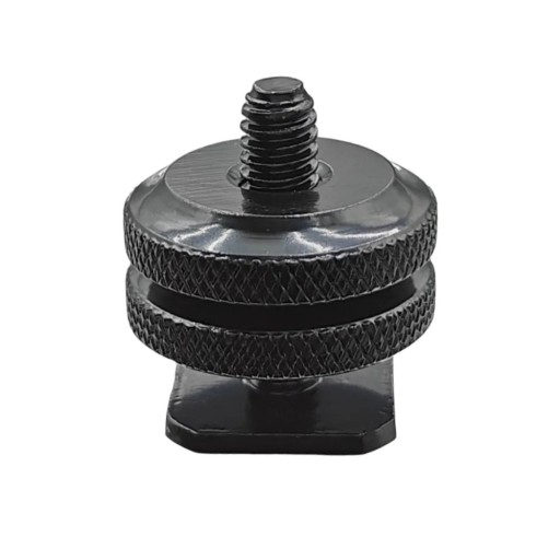 Adapter für Handyhalterung 2,4 x 1,8 x 2,7 cm Doppelmutter Befestigung für Mikrofon, GPS oder Kamera am Fotoapparat