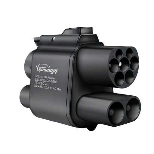 Adapter GUWIEYG CCS2 naar CCS1 350A 350kW 1000V DC+AC Snelladeradapter voor elektrische voertuigen Converter laadstation CCS Combo