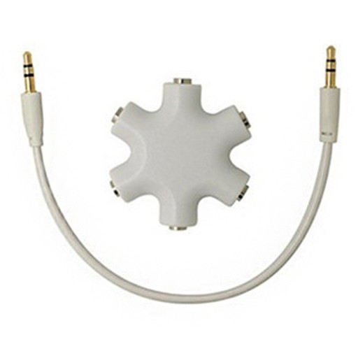 Adapter koncentratora 5 portów Gniazdo 3,5 do podłączania słuchawek