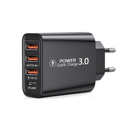 Adapter szybkiego ładowania z 4 portami 60 W QC3.0