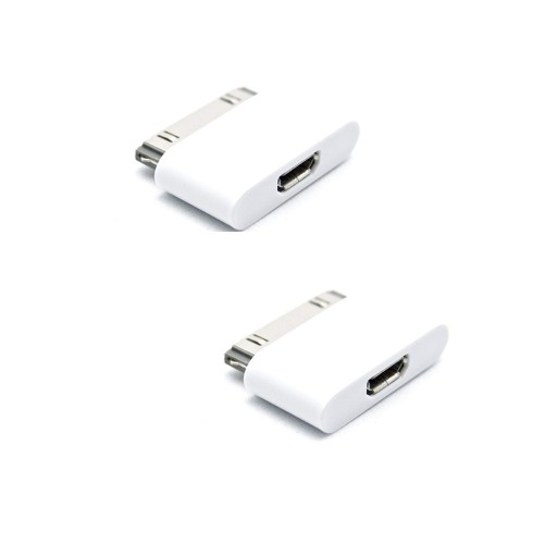Adapter til Apple iPhone 30-bens til Micro USB 2 stk.