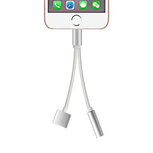 Adapter til Apple iPhone Lightning til 3,5 mm jackstik / Lightning K66
