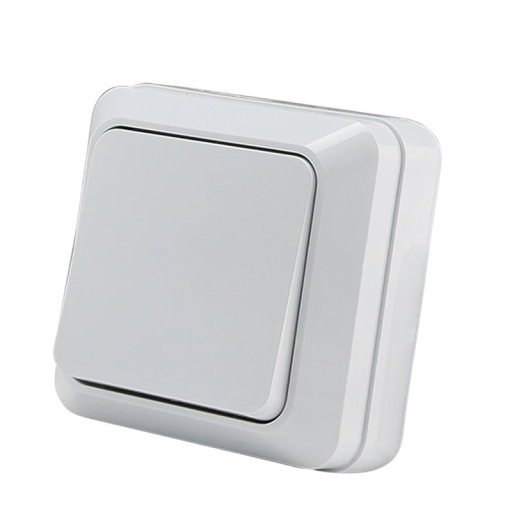 Adaptor de priză UE, întrerupător de perete alb, întrerupător UE, întrerupător clasic ignifug din plastic, întrerupător pornit/oprit, panou electric