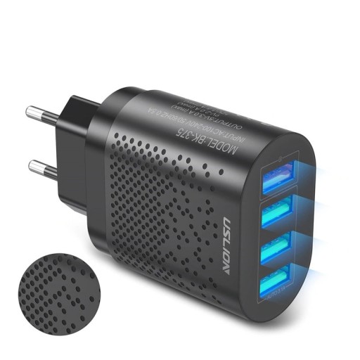 Adaptor de rețea cu 4 porturi de încărcare rapidă