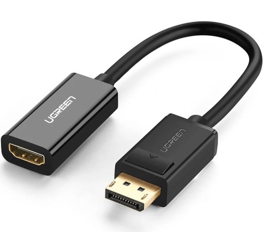 Adaptor DisplayPort mascul la HDMI mamă 1080p 60Hz 25 cm Adaptor DP la HDMI Convertor PC Notebook Monitor TV Plug &amp; Play Transmitere de imagine și sunet de înaltă calitate