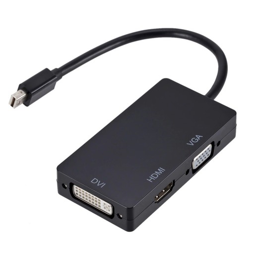 Adaptor Mini DisplayPort către DVI-I / VGA / HDMI