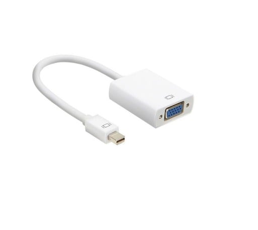 Adaptor Mini DisplayPort la VGA pentru conectarea unui monitor sau proiector la un computer sau laptop Rezoluție de până la 1080p Lungime 15 cm
