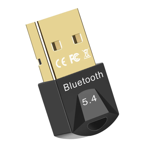 Adaptor USB Bluetooth 5.4 pentru PC Receptor pentru difuzoare muzicale, mouse, tastatură Windows 7-11 Rază de acțiune de 20 m Transmisie rapidă și stabilă