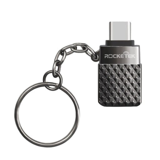 Adaptor USB-C la USB 3.0 pentru conectarea stick-ului USB la telefon sau laptop Transfer de date 5 Gbps Corp metalic cu inel pentru chei