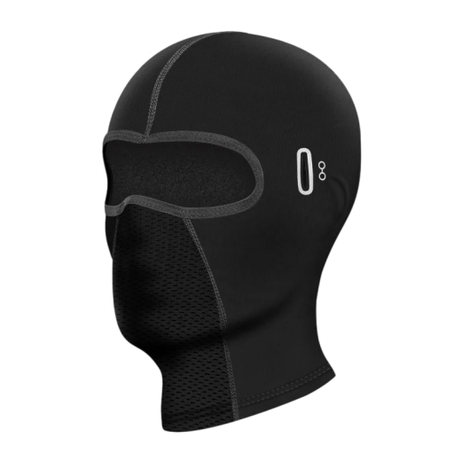 Ademende bivakmuts 30 x 24 cm Bescherming tegen wind en kou Opening voor brillen Polyester katoen Universele bivakmuts onder helm