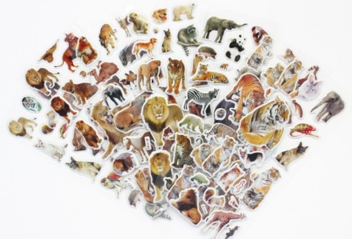 Adesivi Animali Selvatici - 200 pz