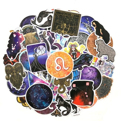 Adesivi zodiacali 50 pz