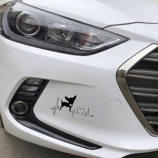 Adesivo per auto chihuahua