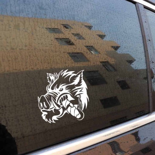 Adesivo per auto cinghiale
