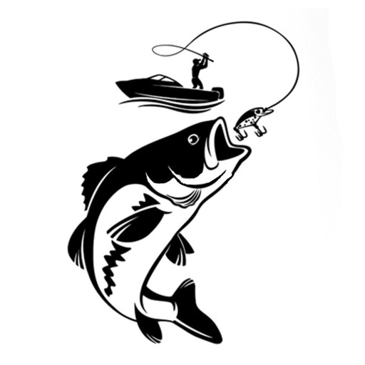 Adesivo per auto pescatore B501
