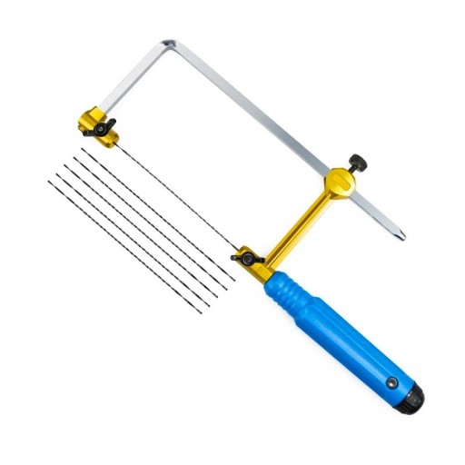 Adjustable U-Saw with Steel Frame and Wooden Handle Hand Cutting Tool for Jewellers and Goldsmiths Frame Saw for Jewellery