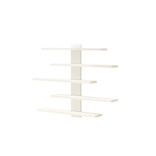 Adjustable Wall Stand 5 Shelves 37 x 7 x 37 cm Decorative Wall Shelf Multi-Level Hanging Shelf for Interior Accessories
