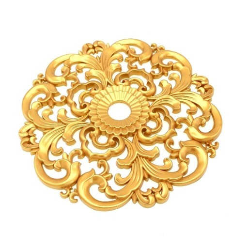 Adorno decorativo dorado