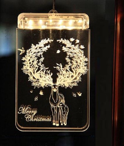 Adorno navideño colgante, iluminado