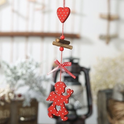 Adorno navideño de madera C609