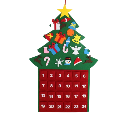 Adventskalender Weihnachtsbaum 100 x 67,5 cm