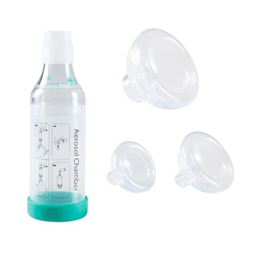 Aerosolkamer set voor honden en katten met 3 siliconen maskers antistatisch PP materiaal CE ISO SGS voor inhalatie