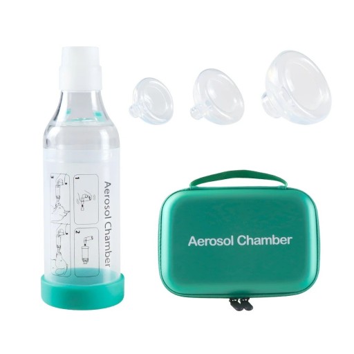 Aerosolkamer set voor honden en katten met 3 siliconen maskers en tas antistatisch PP materiaal CE ISO SGS inhalatie