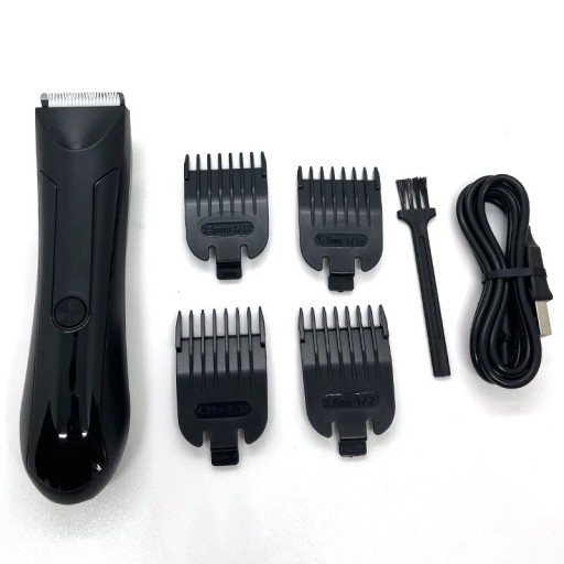 Afeitadora eléctrica para hombres, recortadora de cabello y barba profesional con luz LED, afeitadora corporal inalámbrica resistente al agua IPX7