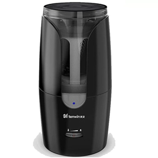 Afiador elétrico automático de lápis Afiador elétrico recarregável via cabo USB Afiador automático de mesa com baixo nível de ruído 9 x 9 x 17,5 cm