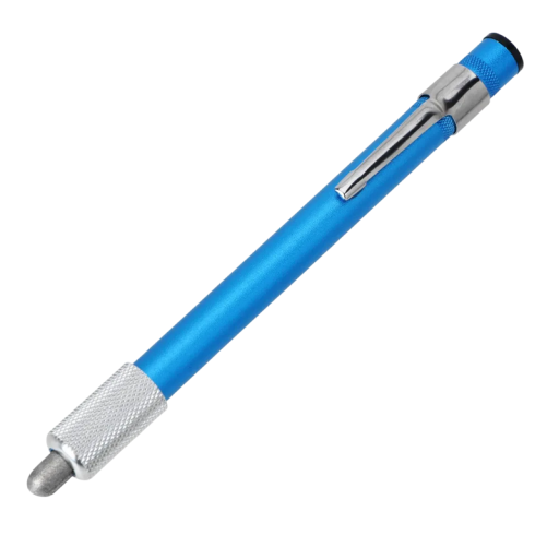 Afilador de cuchillos y anzuelos de pesca con forma de bolígrafo Superficie de diamante Acero al carbono Afilador de bolsillo compacto para cocina y pesca