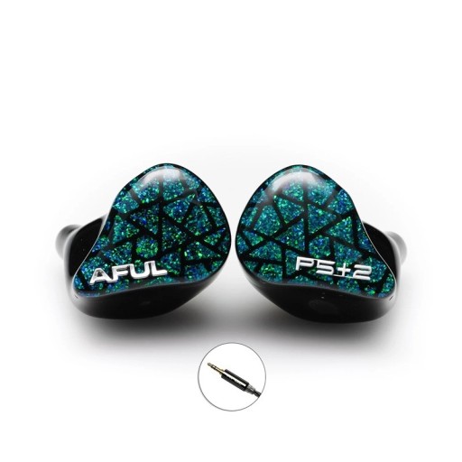 AFUL Performer 5+2 hibrid fülhallgató 3,5 mm csatlakozóval és 10-35 000 Hz frekvenciával zöldkék színben zenehallgatáshoz és monitorozáshoz