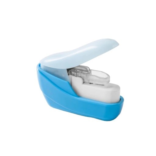 Agrafă manuală cu mecanism compact 50 x 50 mm ABS mini agrafă pentru documente și hârtie pentru birou și acasă