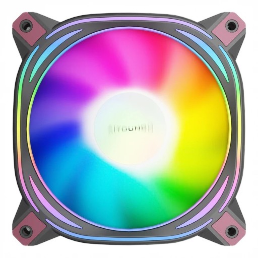 Aigo Z12 120mm reversibel fläkt för PC-chassi RGB kylare Hydro-lager 700–1500 varv/min 26 dBA 50 CFM 4PIN PWM 3PIN 5V ARGB