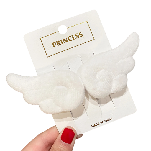 Ailes d'ange Jolie pince à cheveux en peluche Pince à cheveux pour filles Accessoire élégant Pince bandeau couvre-chef