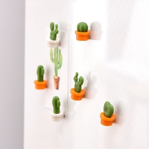 Aimants de réfrigérateur cactus 6 pcs