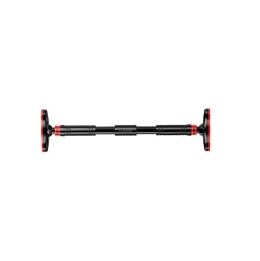 Ajtókeretbe állítható húzódzkodó rúd 90–130 cm teherbírás 200 kg acél EVA PVC fekete-piros otthoni edzéshez