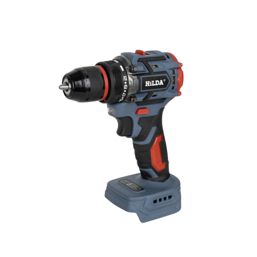 Akku boremaskine 21V til Makita batterier, 65 N.m, 1650 omdr/min, 10 mm chuck, 21 trin momentindstilling, blå-sort-rød, uden batteri