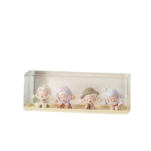 Akrylowa witryna na figurki z przezroczystym designem 30,5×10,5×7,8 cm do wystawiania i ochrony kolekcjonerskich figurek i dekoracji