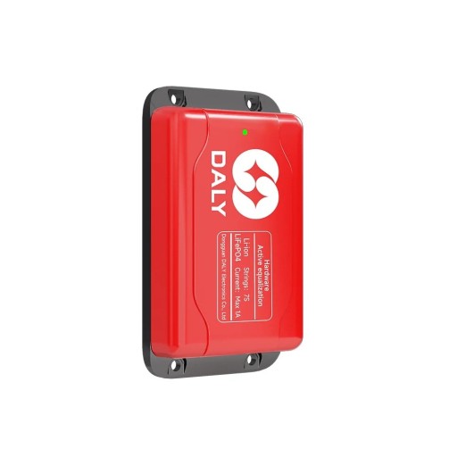 Aktiv balancér Daly 7S 1 A BMS til Li-ion og LiFePO4 batterier med aktiv udligning af celler 49 x 87 x 18 mm rød hjemme solenergi lager