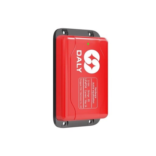 Aktiver Balancer Daly 8S 1 A BMS für Li-ion und LiFePO4 Batterien mit aktivem Zellenausgleich 49 x 87 x 18 mm rot für häusliche Solar-Speicher