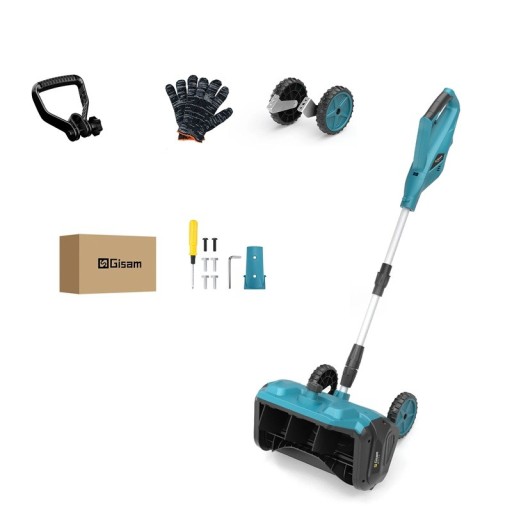 Akumulatorowy odśnieżacz bezszczotkowy 32 cm zasięg 18 cm głębokość 3500 W bez akumulatora czyszczenie chodników dziedzińców