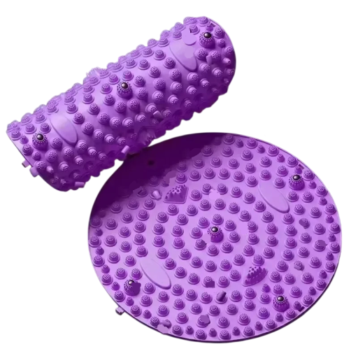 Akupressurmassagebräda för fötter 37 cm TPE-material med massageutskott cirka 3,5 cm för stimulering av reflexpunkter på fötterna