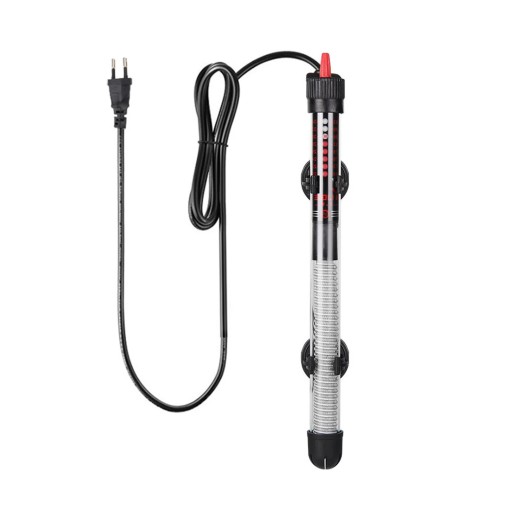 Akvarijní topné těleso 100 W Ponorný regulovatelný ohřívač s křemenným sklem Vodotěsná izolace Stabilní ohřev s přísavkami pro sladkou i mořskou vodu