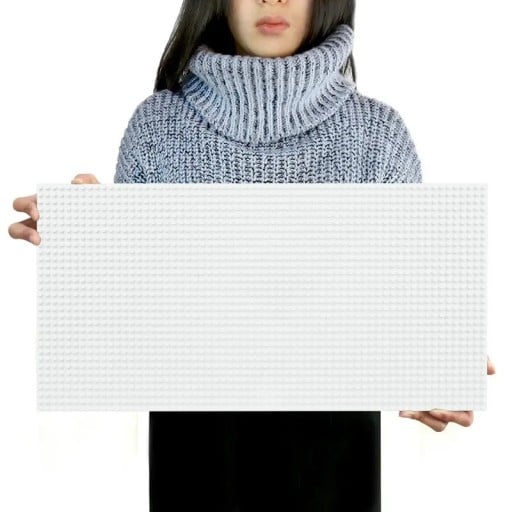 Alaplap építőkészletekhez 51 x 25,5 cm Kompatibilis Lego-val és más építőkészletekkel Nagy talp gyermeképítéshez