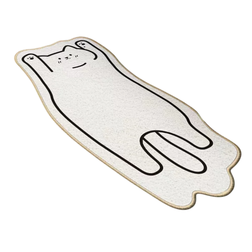 Alfombra decorativa de 50 x 80 cm con motivo animal Alfombra antideslizante para habitación infantil dormitorio salón Alfombra de diseño impermeable