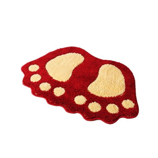Alfombrilla de baño con huella de pie