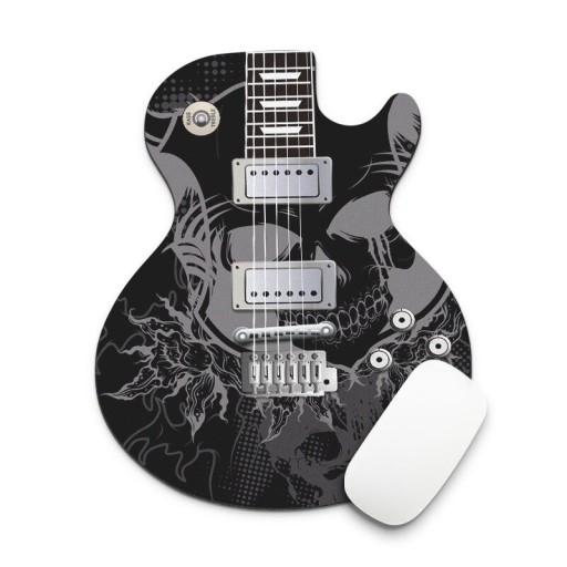 Alfombrilla de ratón con forma de guitarra