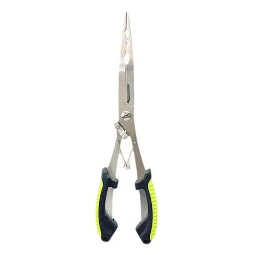 Alicate de Pesca em Aço Inoxidável para Remoção de Anzóis 21,5 × 6 cm Alicates Fixos para Anzóis Resistentes à Corrosão Cabo Ergonómico Liberação Segura de Peixes