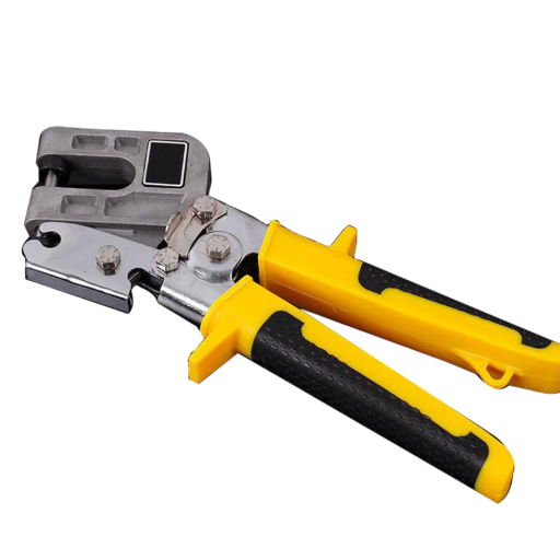 Alicate para perfuração de tetos em liga de alumínio 245×95 mm Alicate de duas mãos Ferramenta para gesso cartonado e trabalhos de estuque