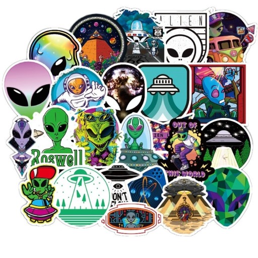 Alien klistermærker 50 stk E175